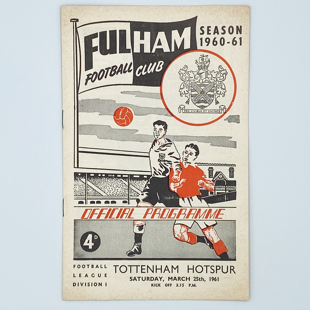 Fulham vs Tottenham Hotspur Programme (25 March 1961)