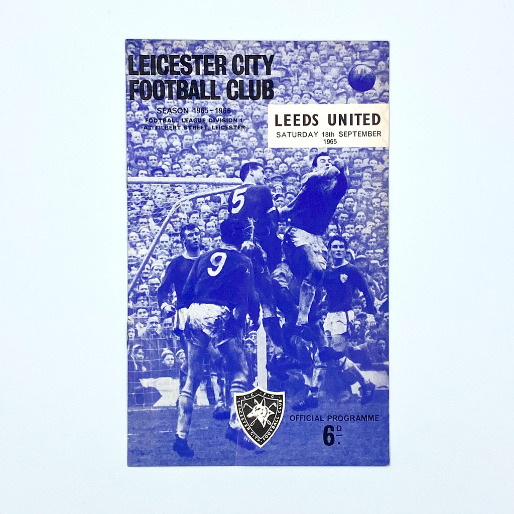 Leicester City vs Leeds United Programme (18 September 1965)