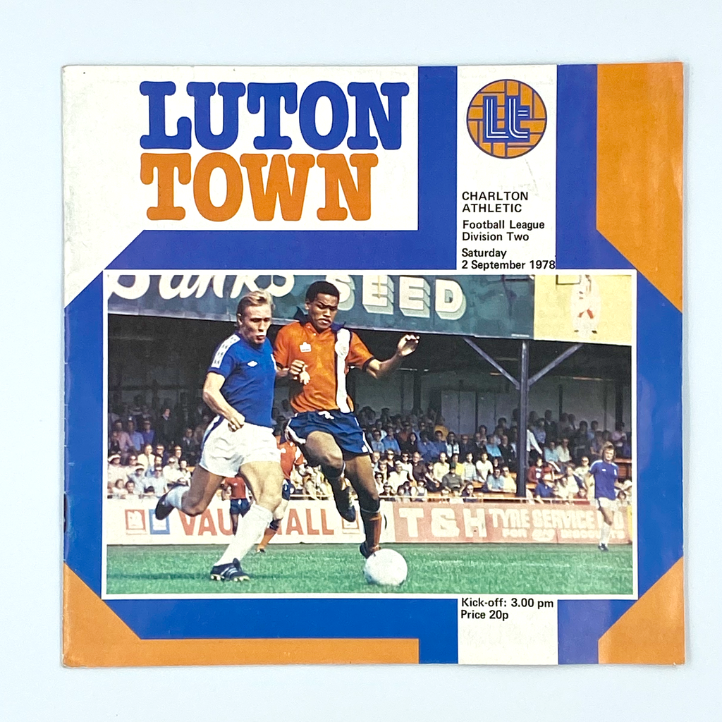 Luton Town vs Charlton Athletic Programme (2 September 1978)