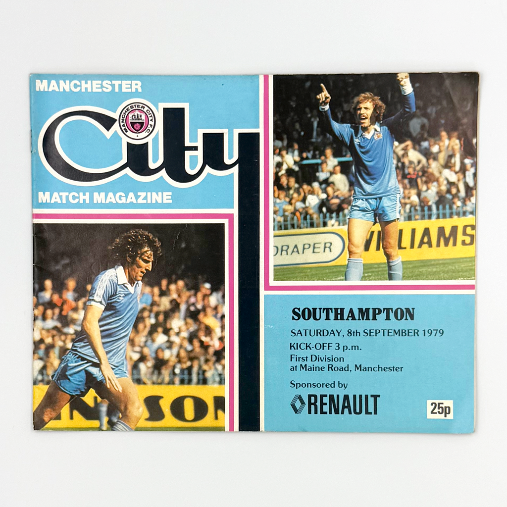 Manchester City vs Southampton Programme (8 September 1979)