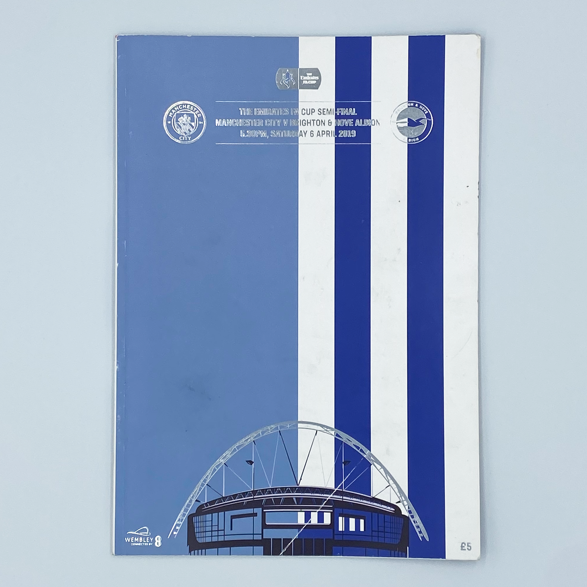 Manchester City vs Brighton & Hove Albion FA Cup Semi-Final Programme (6 April 2019)
