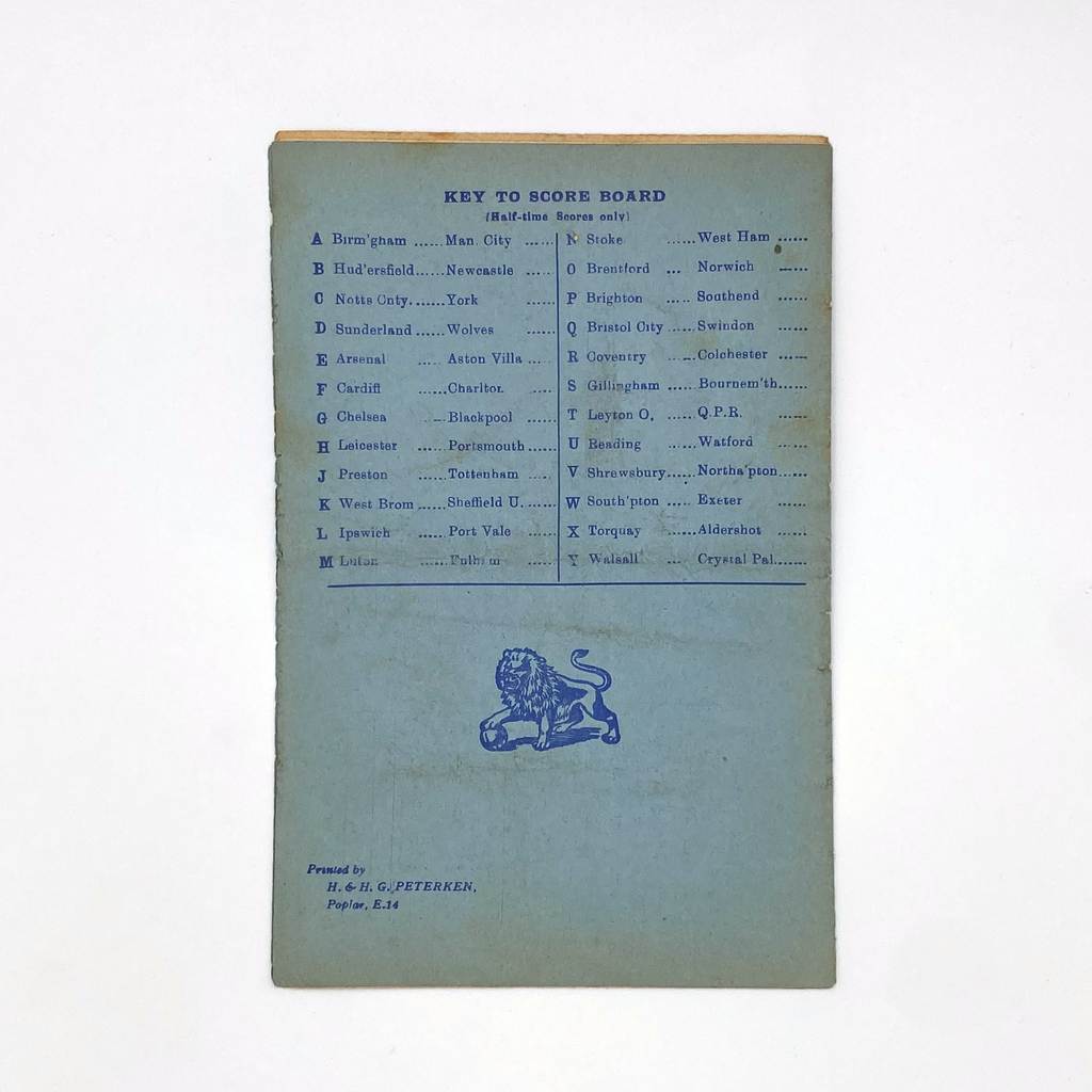 Millwall vs Newport County Programme (12 March 1955)