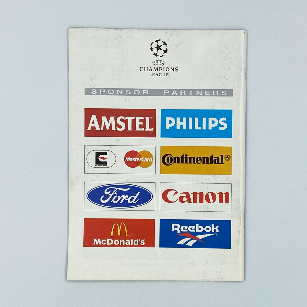 Manchester United vs Fenerbahçe Programme (30 October 1996)