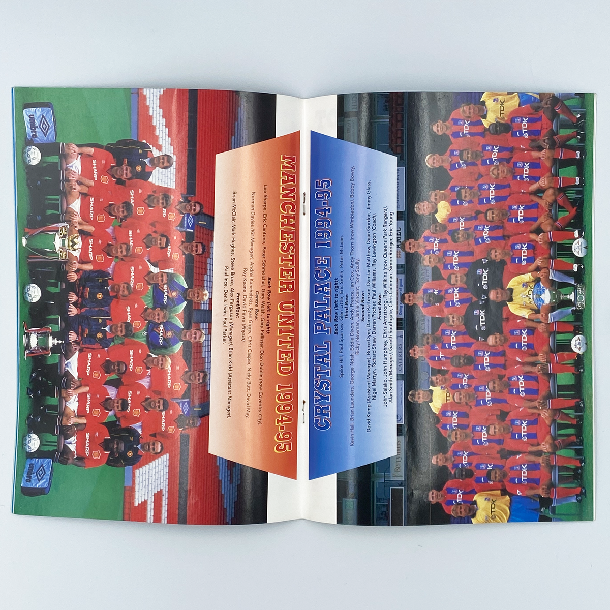Manchester United vs Crystal Palace FA Cup Semi-Final Programme (9 April 1995)