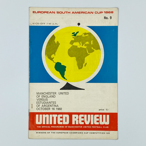 1968 Intercontinental Cup Final 2nd Leg Programme (16 October 1968)