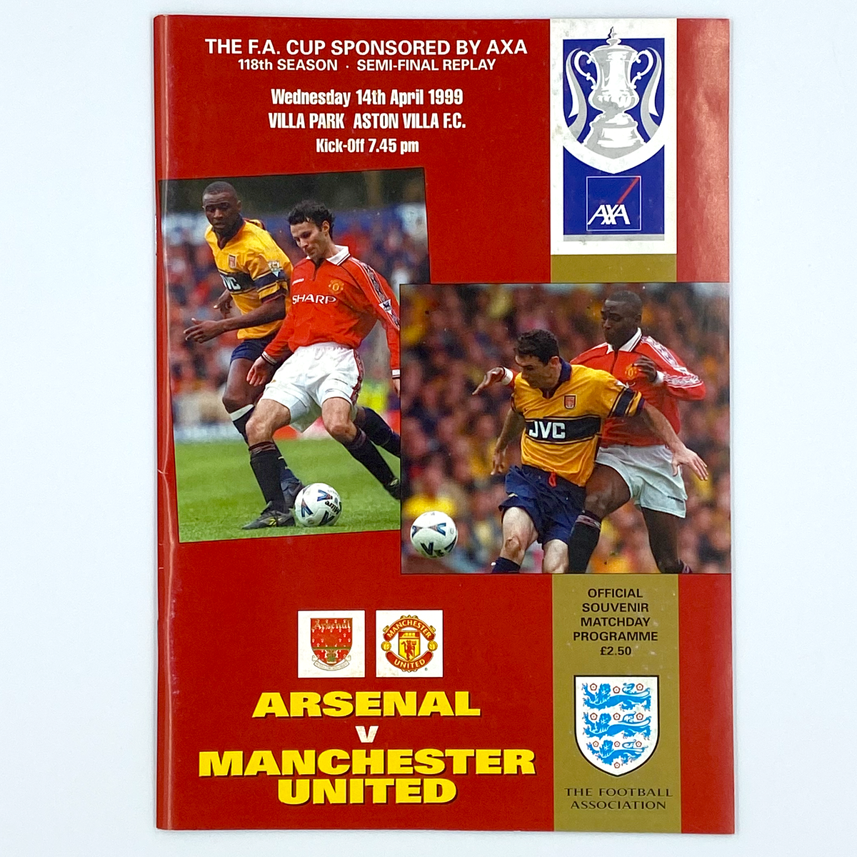 Arsenal vs Manchester United, FA Cup Semi-Final Programme (14 April 1999)