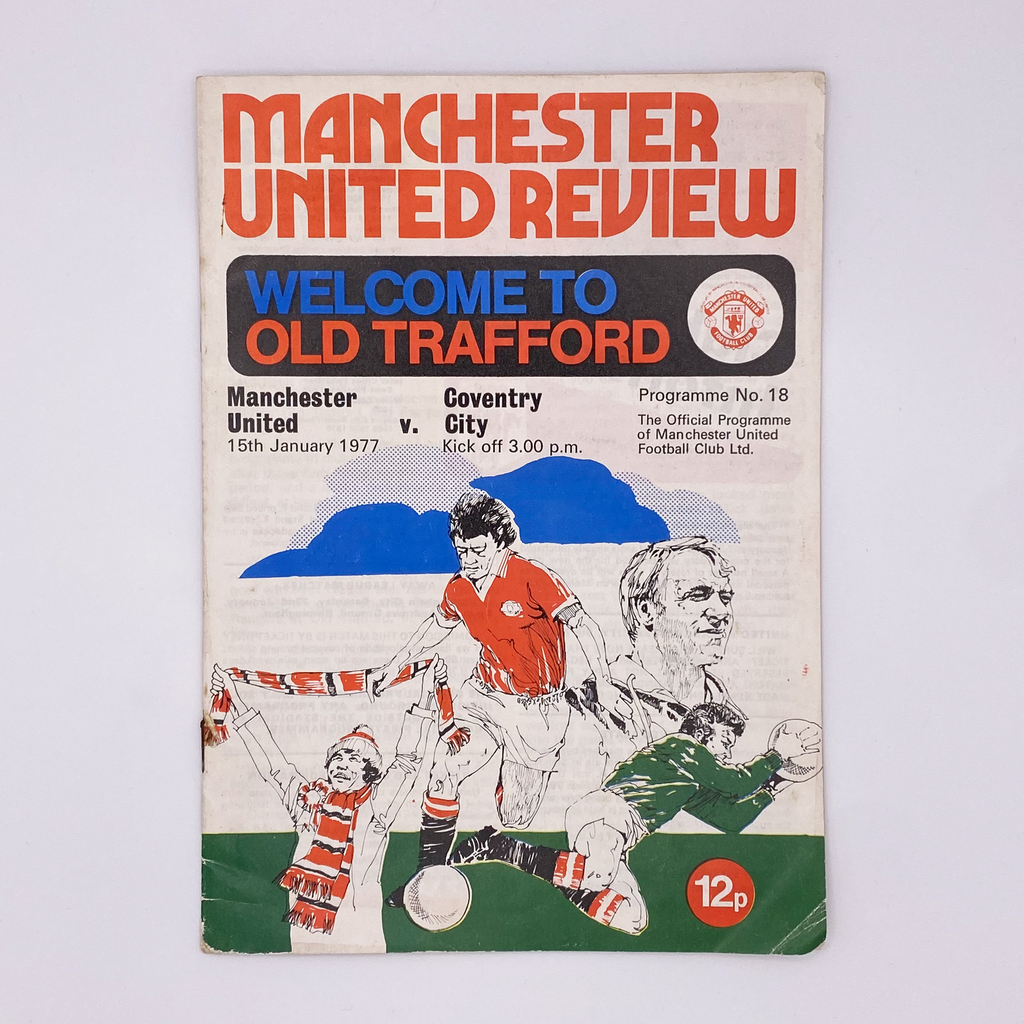 Manchester United vs Coventry City Programme (15 January 1977)