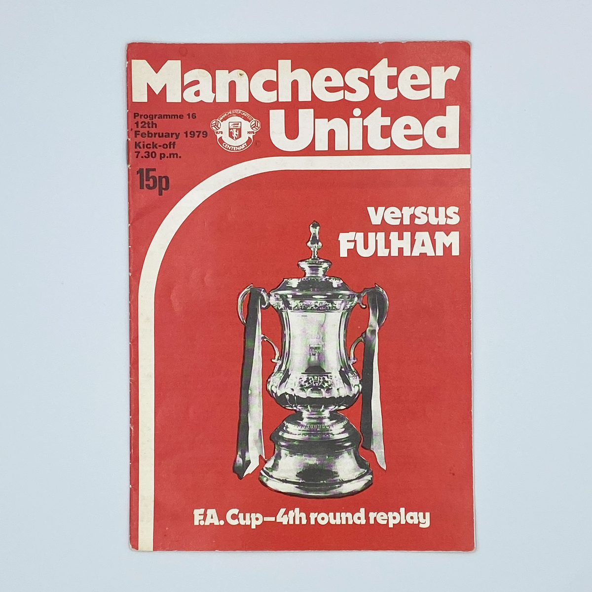 Manchester United vs Fulham Programme (12 February 1979)
