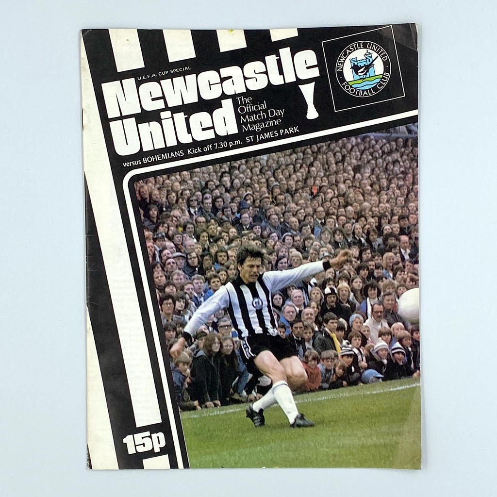 Newcastle United vs Bohemians Programme (28 September 1977)