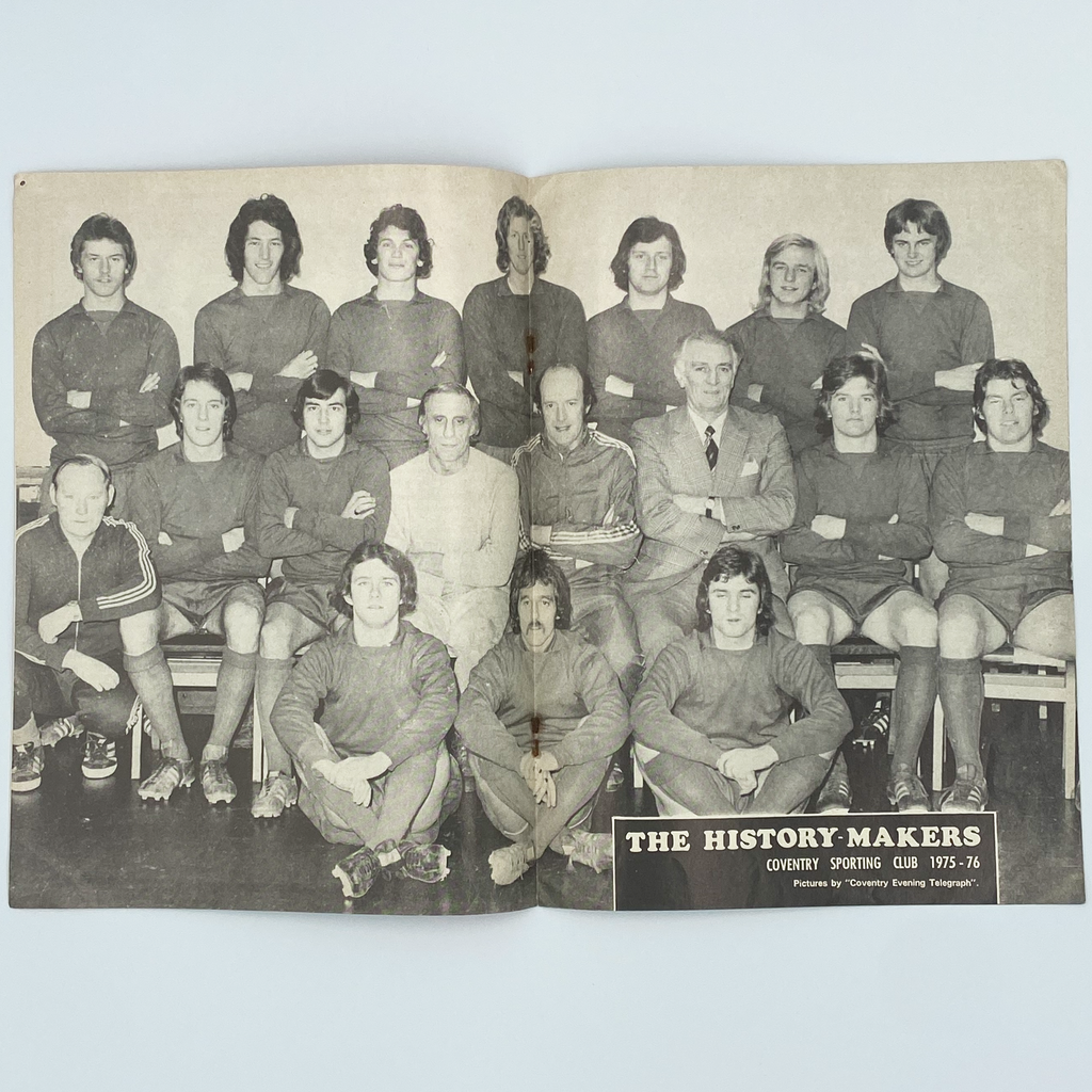 Coventry Sporting Club vs Tranmere Rovers Programme (1975)