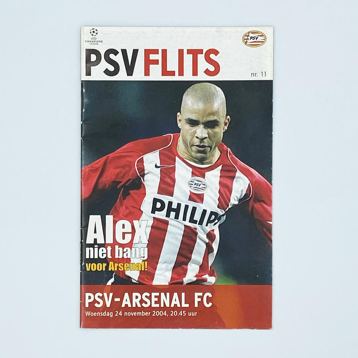 PSV Eindhoven vs Arsenal Programme (24 November 2004)