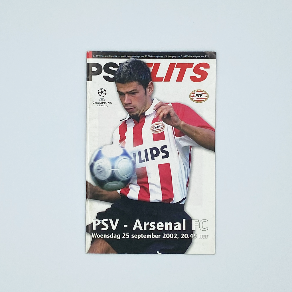PSV Eindhoven vs Arsenal Programme (25 November 2002)
