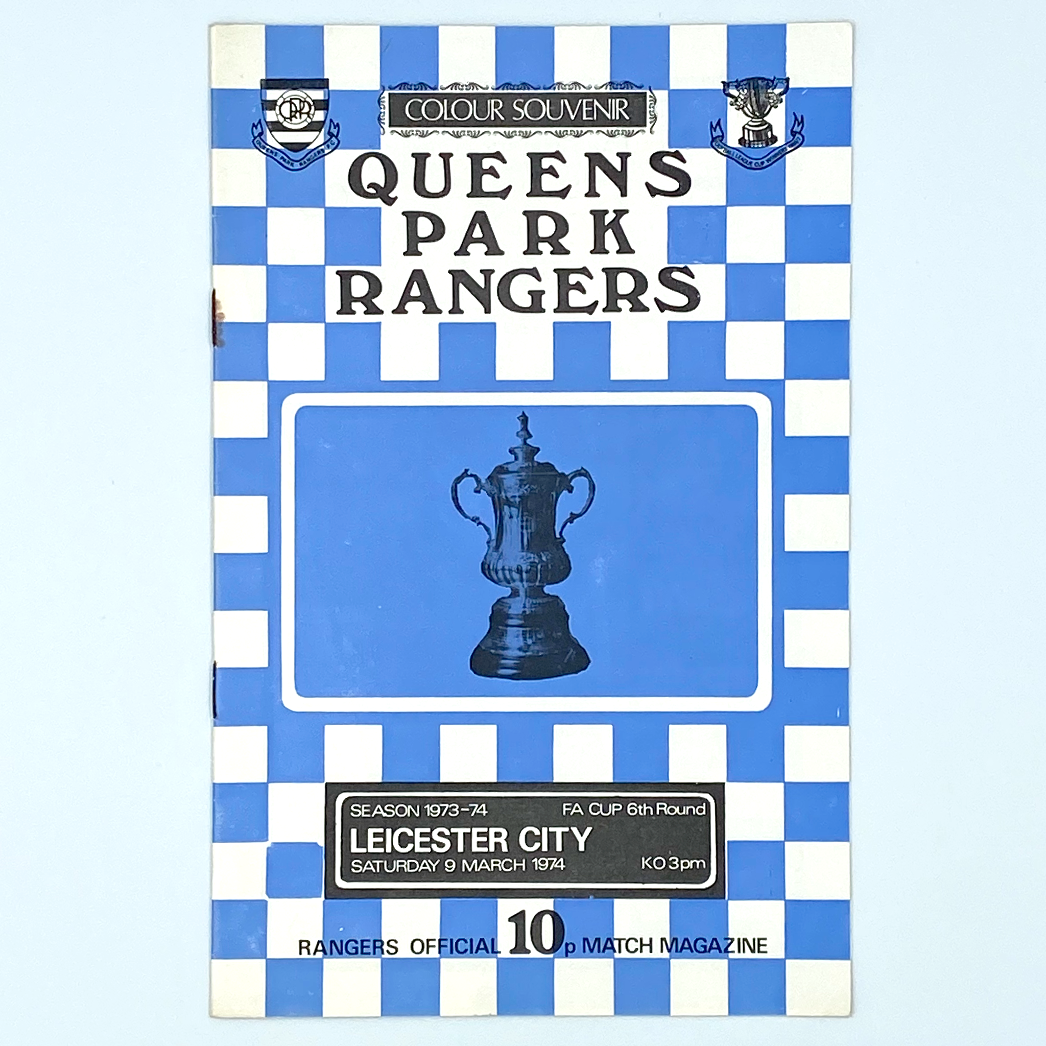 Queens Park Rangers vs Leicester City Programme (9 March 1974)