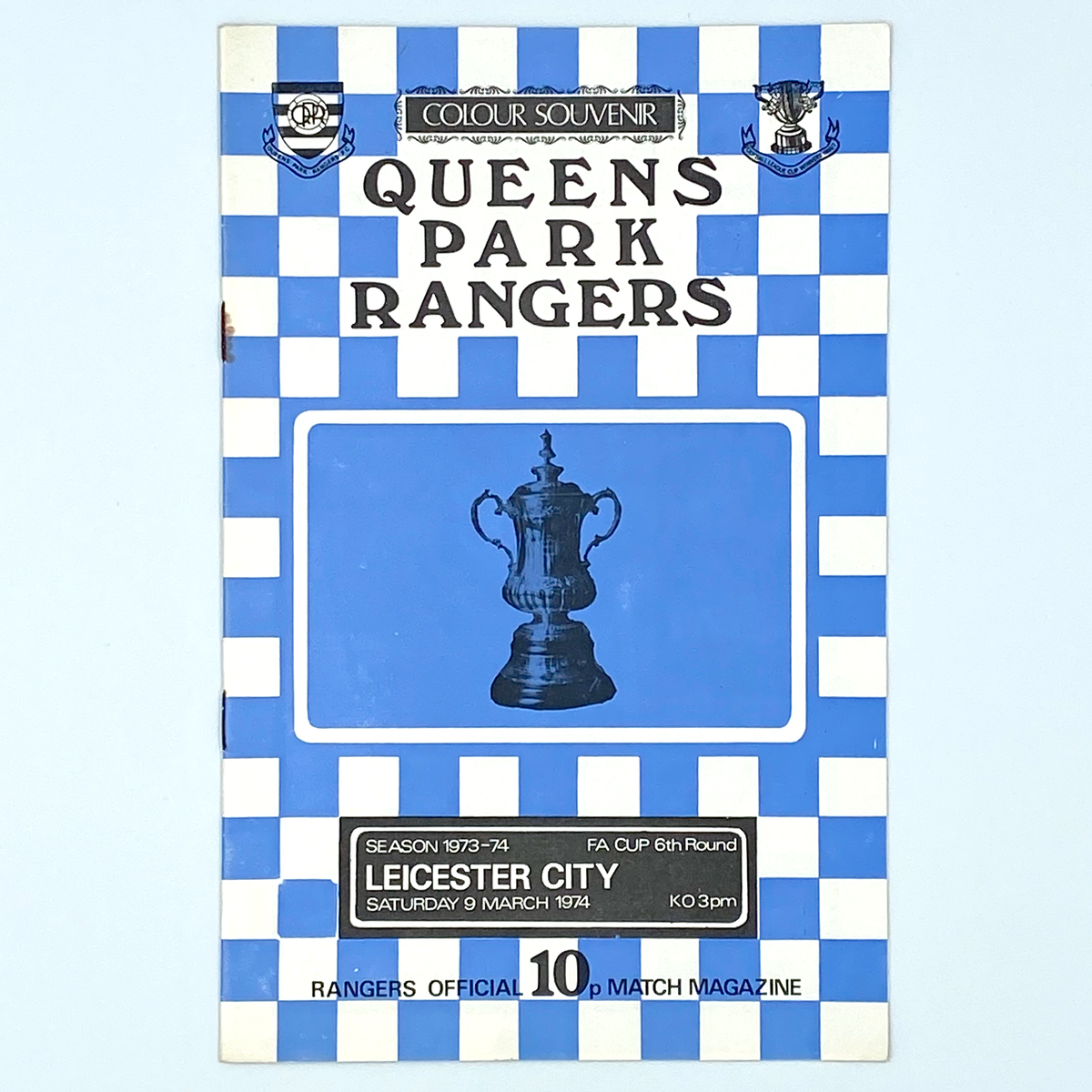 Queens Park Rangers vs Leicester City Programme (9 March 1974)