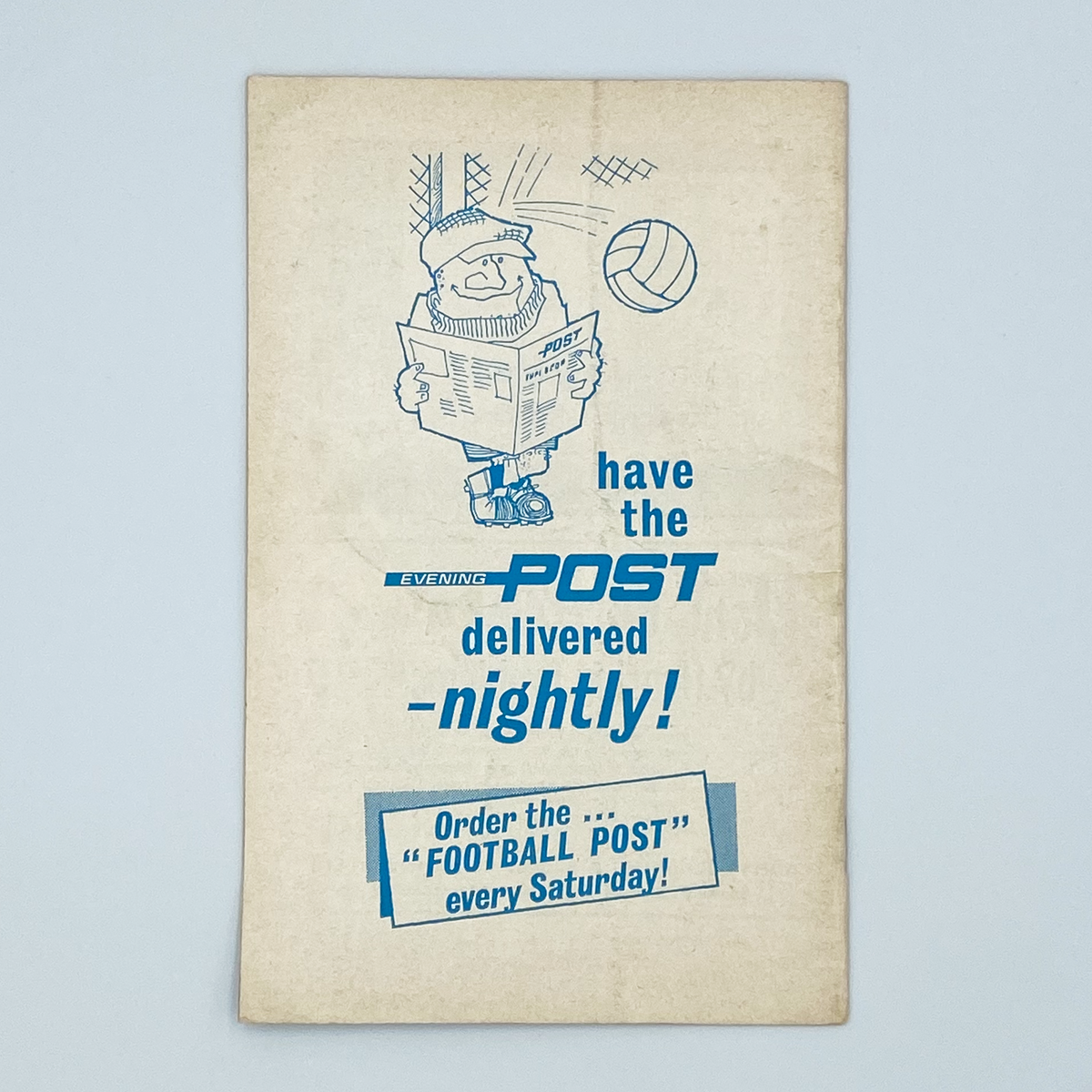 Reading vs Manchester City Programme (31 January 1968)