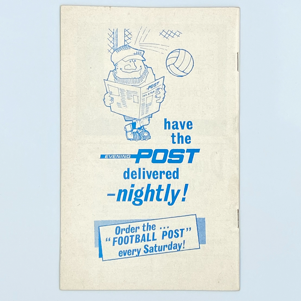 Reading vs Colchester United Programme (28 October 1967)