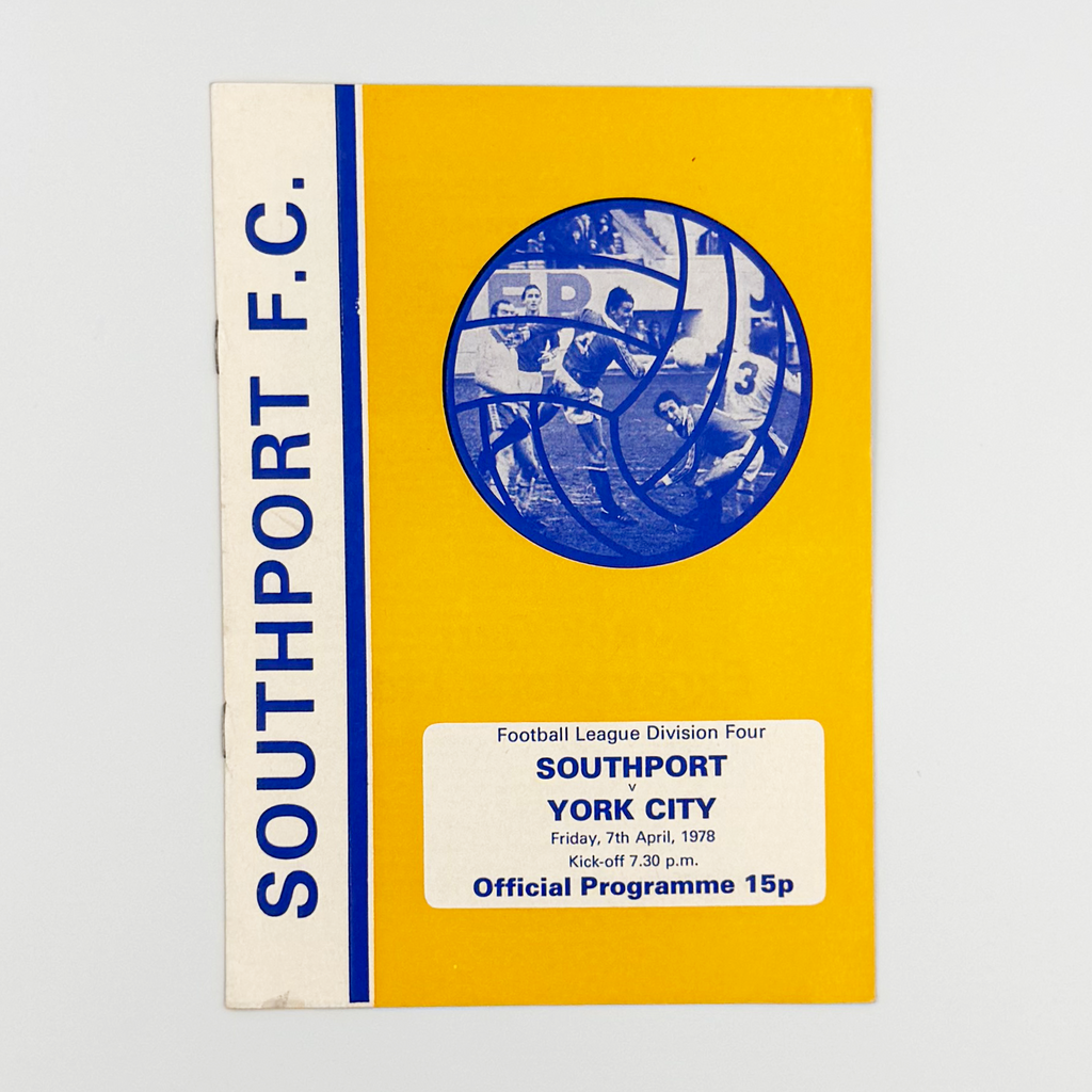 Southport vs York City Programme (7 April 1978)