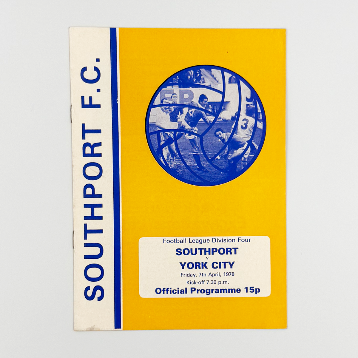 Southport vs York City Programme (7 April 1978)