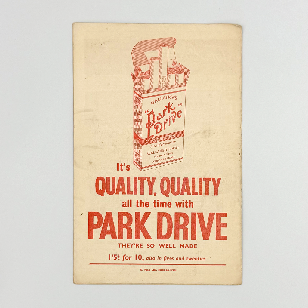 Stoke City vs Lincoln City Programme (23 February 1957)