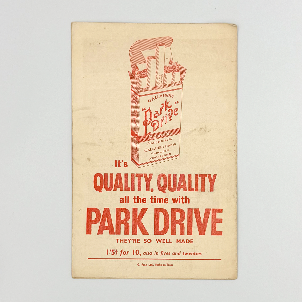 Stoke City vs Lincoln City Programme (23 February 1957)