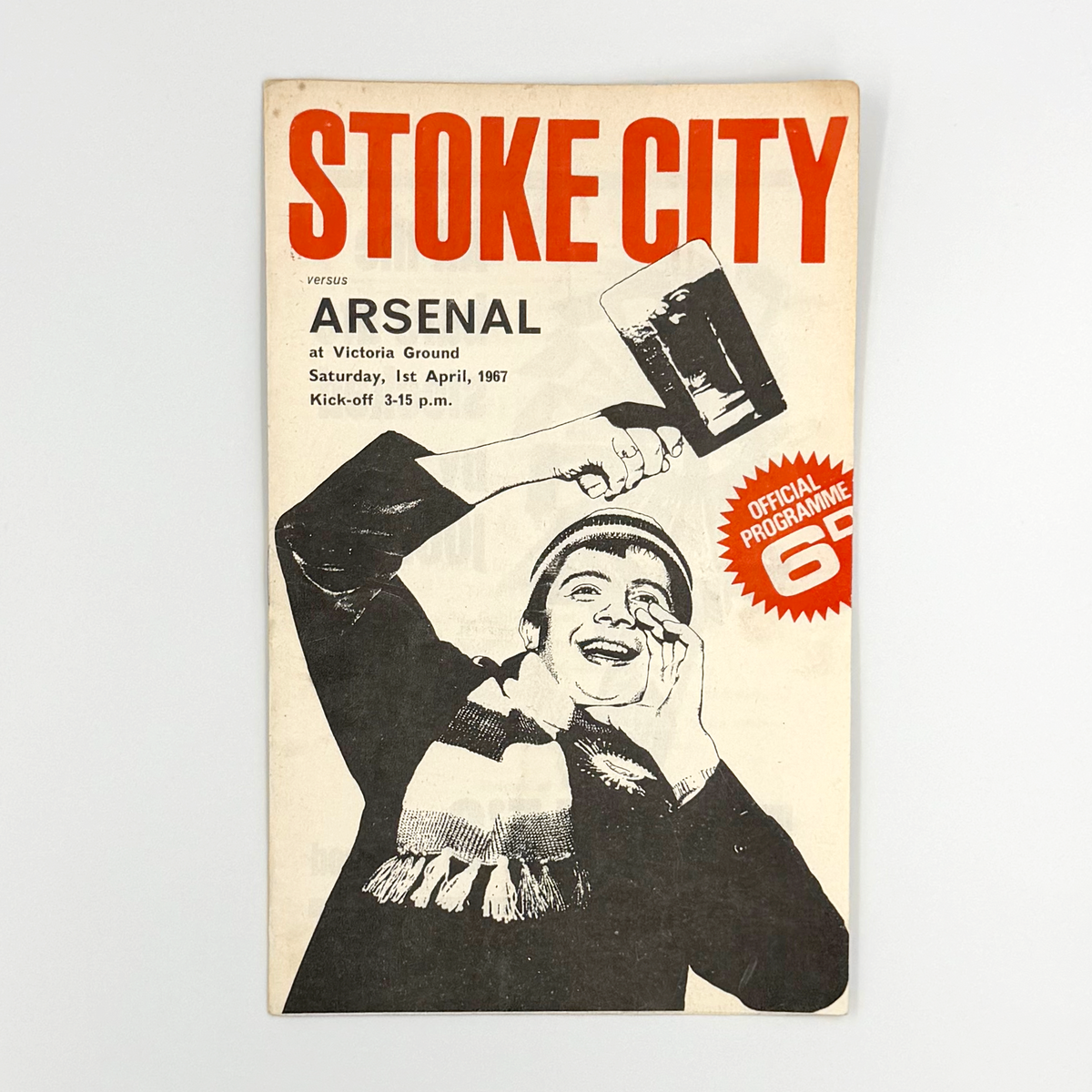 Stoke City vs Arsenal Programme (1 April 1967)