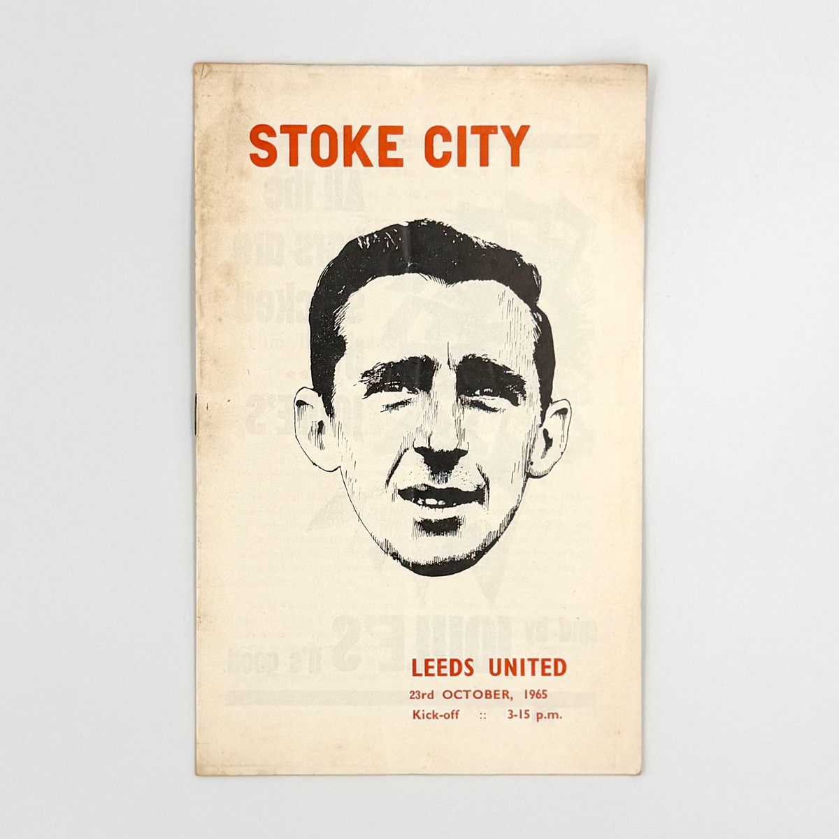 Stoke City vs Leeds United Programme (23 October 1965)