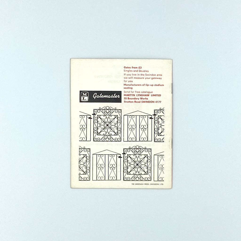 Swindon Town vs Grimsby Town Programme (28 December 1965)