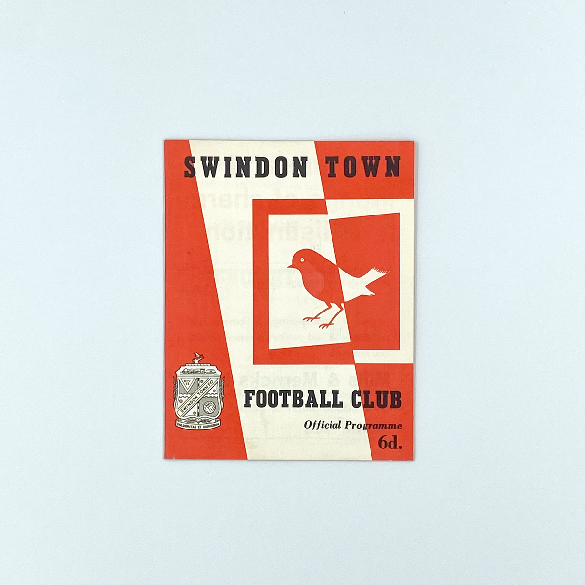 Swindon Town vs Grimsby Town Programme (3 September 1963)