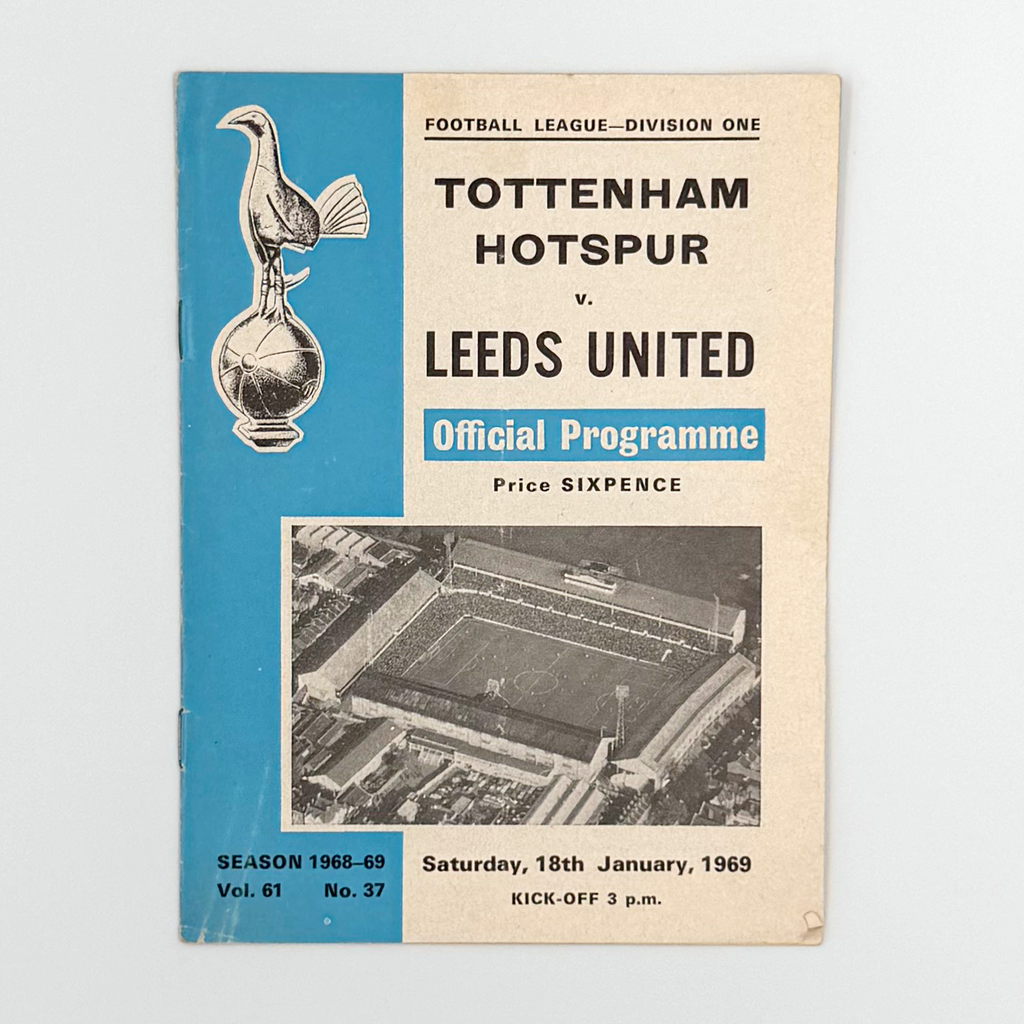 Tottenham Hotspur vs Leeds United Programme (18 January 1969)