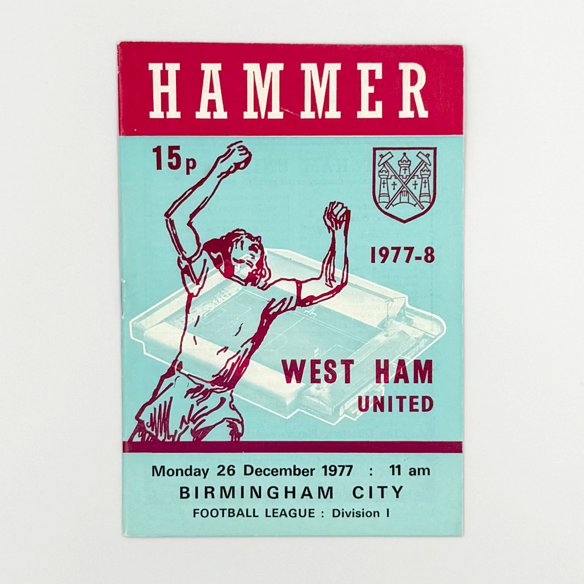 West Ham United vs Birmingham City Programme (26 December 1977)