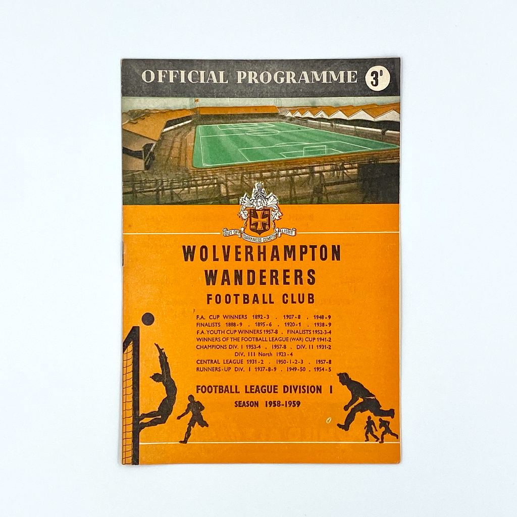 Wolverhampton Wanderers vs Leicester City Programme (22 April 1959)