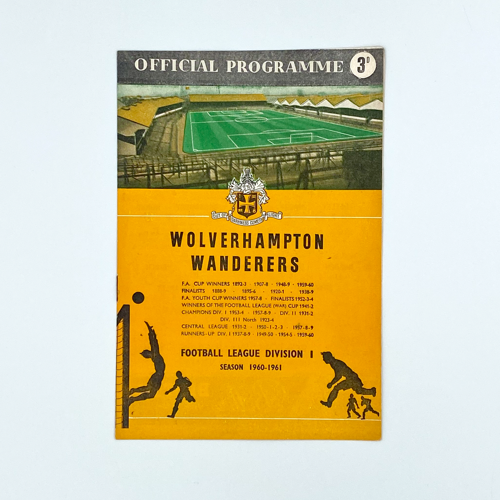 Wolverhampton Wanderers vs Bolton Wanderers Programme (31 August 1960)