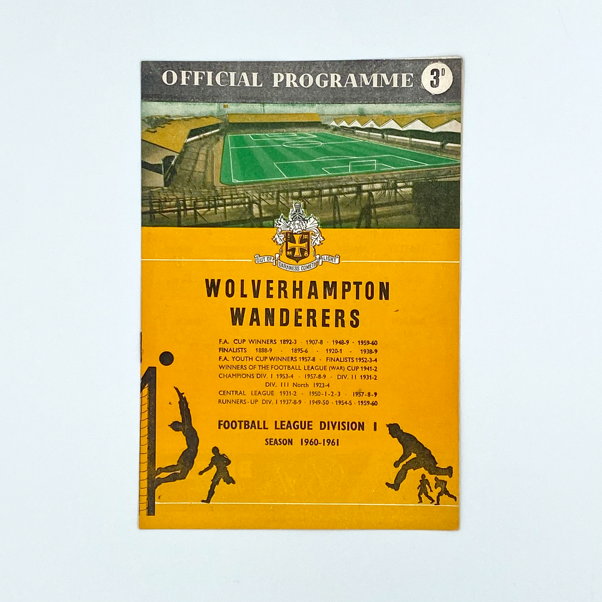 Wolverhampton Wanderers vs Bolton Wanderers Programme (31 August 1960)