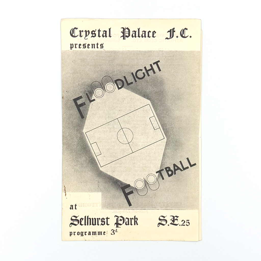 Crystal Palace vs FC Vienna Programme (23 February 1954)