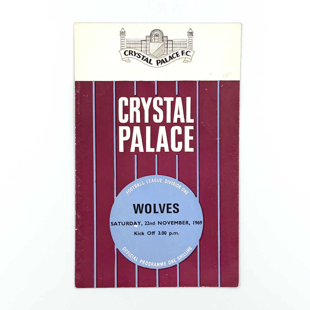Crystal Palace vs Wolverhampton Wanderers Programme (22 November 1969)