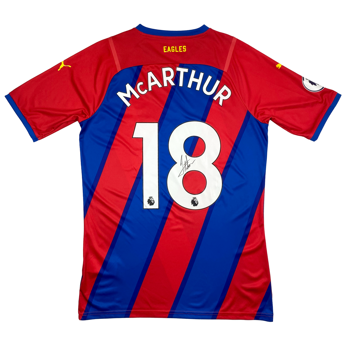 Crystal Palace Home Shirt (2021-22) - Signed by James McArthur | Medium