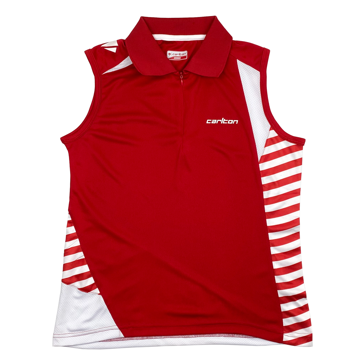 Carlton Badminton Tournament Top - Red and White | Women's Medium