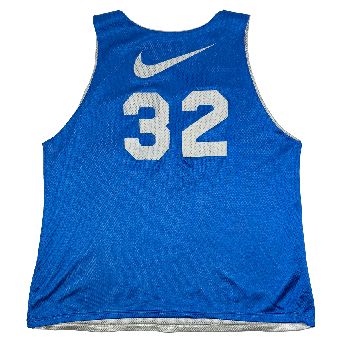 Dallas Mavericks Fort Worth YMCA Blue/Silver Reversible Basketball Vest | Medium