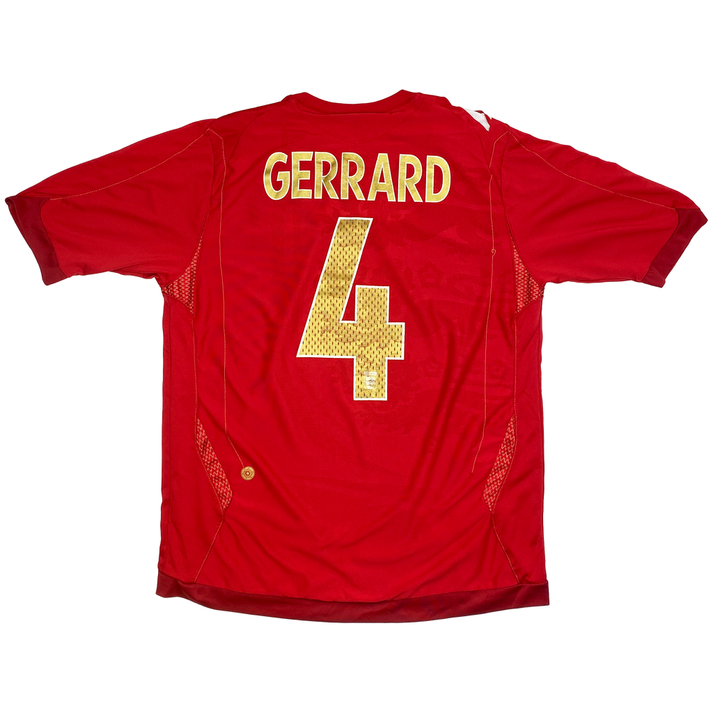 England Away Shirt (2006) - Gerrard 4 | Large