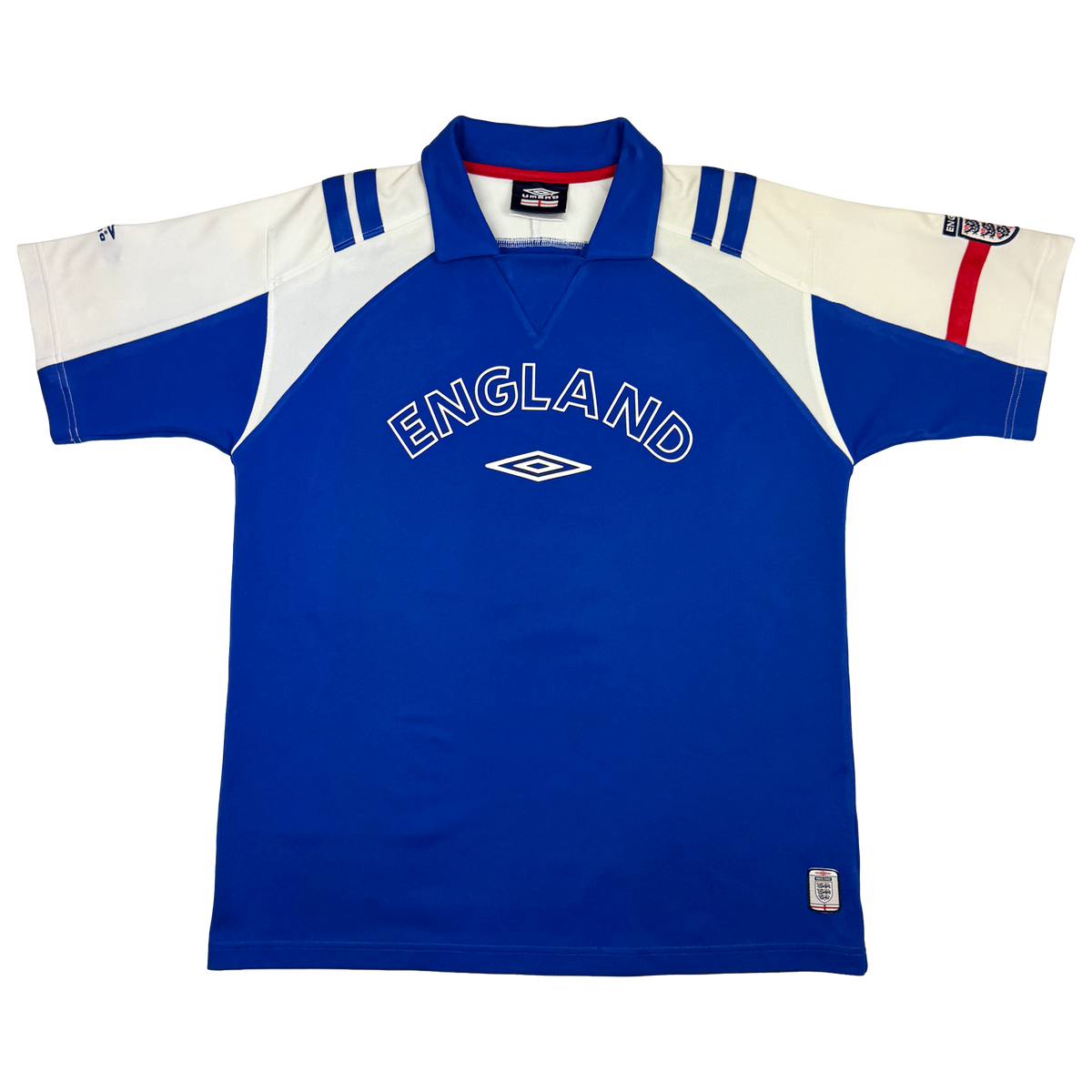 England Blue and White Training Shirt (2006) | Large