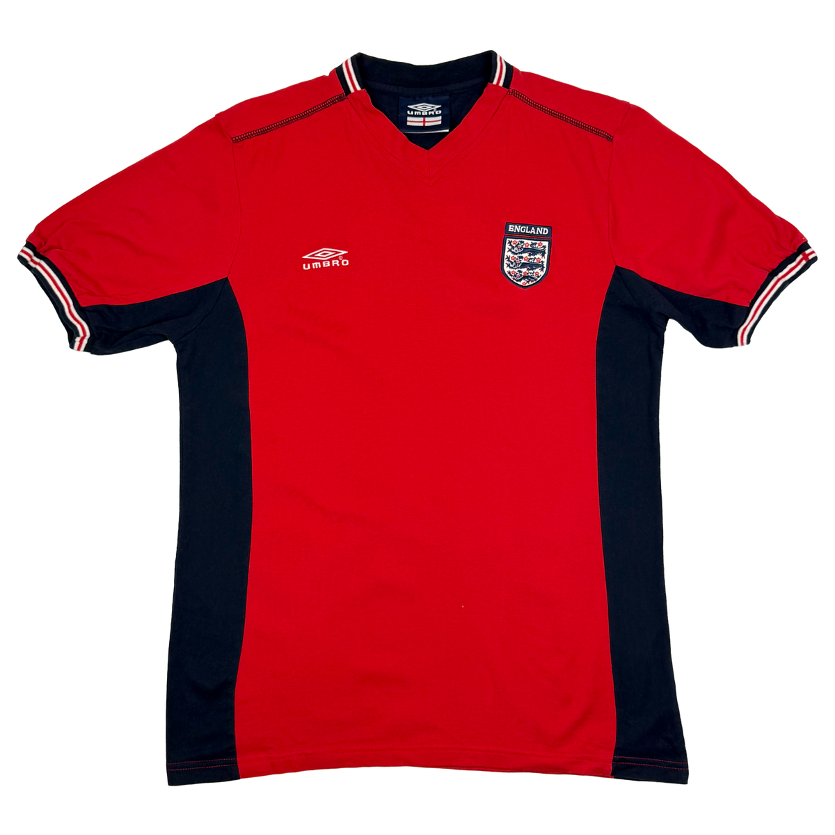 England Red Umbro T-Shirt (2002) | Small
