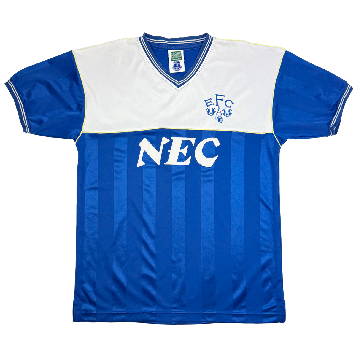 Everton 1986 Score Draw Retro Football Shirt | Medium