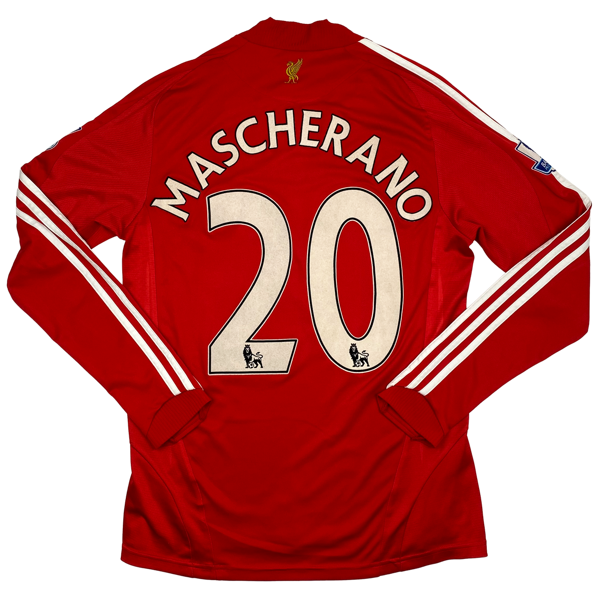 Liverpool Home Shirt Long-Sleeved (2008-10) - Mascherano 20 | Small