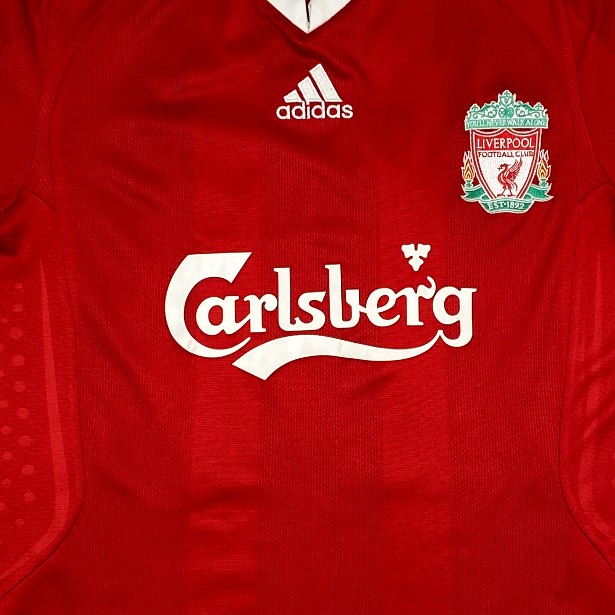 Liverpool Home Shirt Long-Sleeved (2008-10) - Mascherano 20 | Small