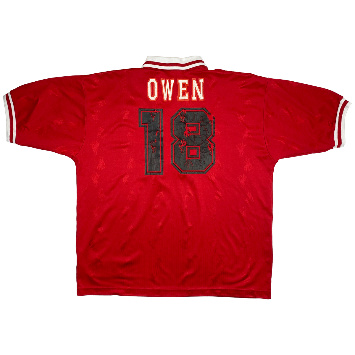 Liverpool Home Shirt (1996-98) - Owen 18 | Extra Large