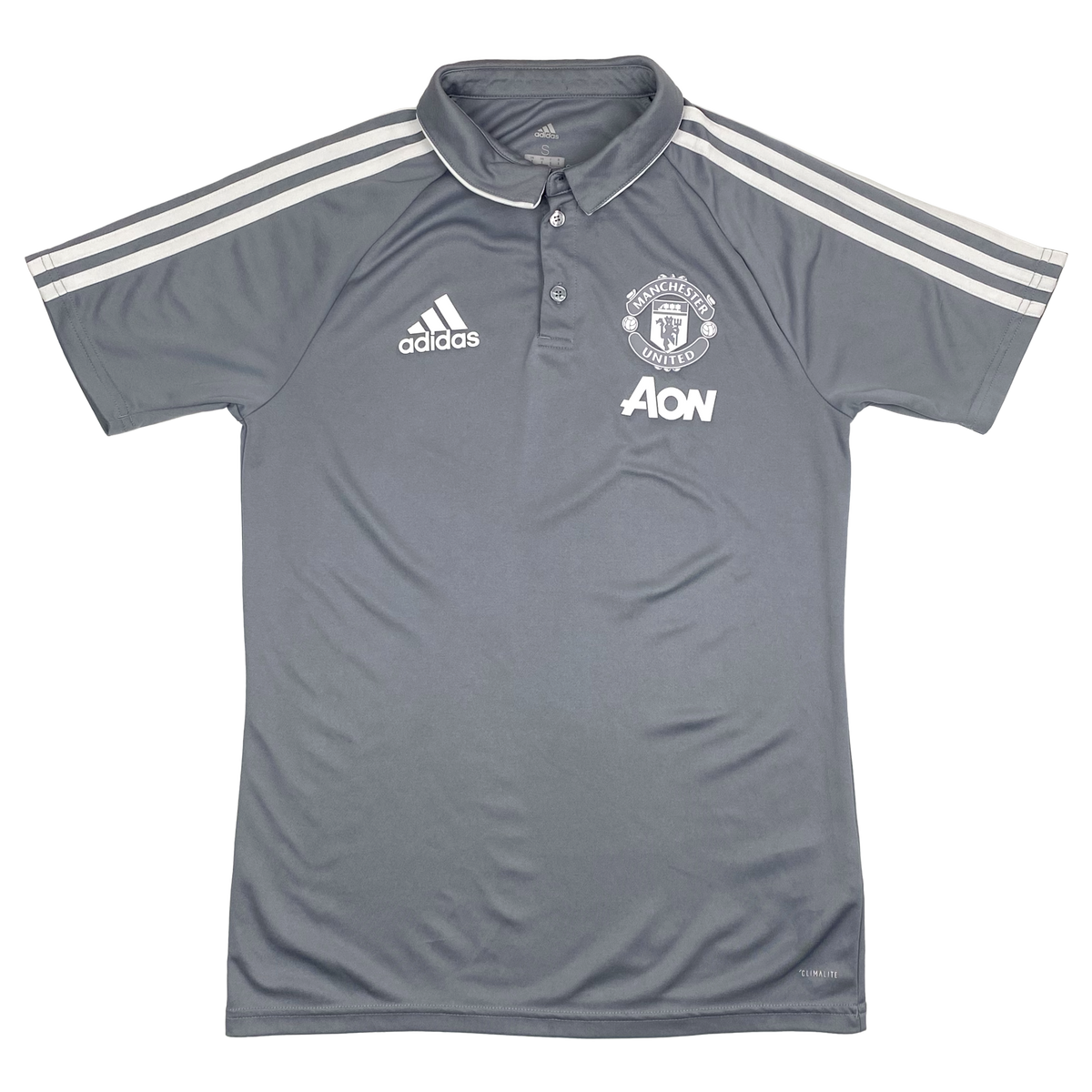 Manchester United Grey Training Polo (2017-18) | Small