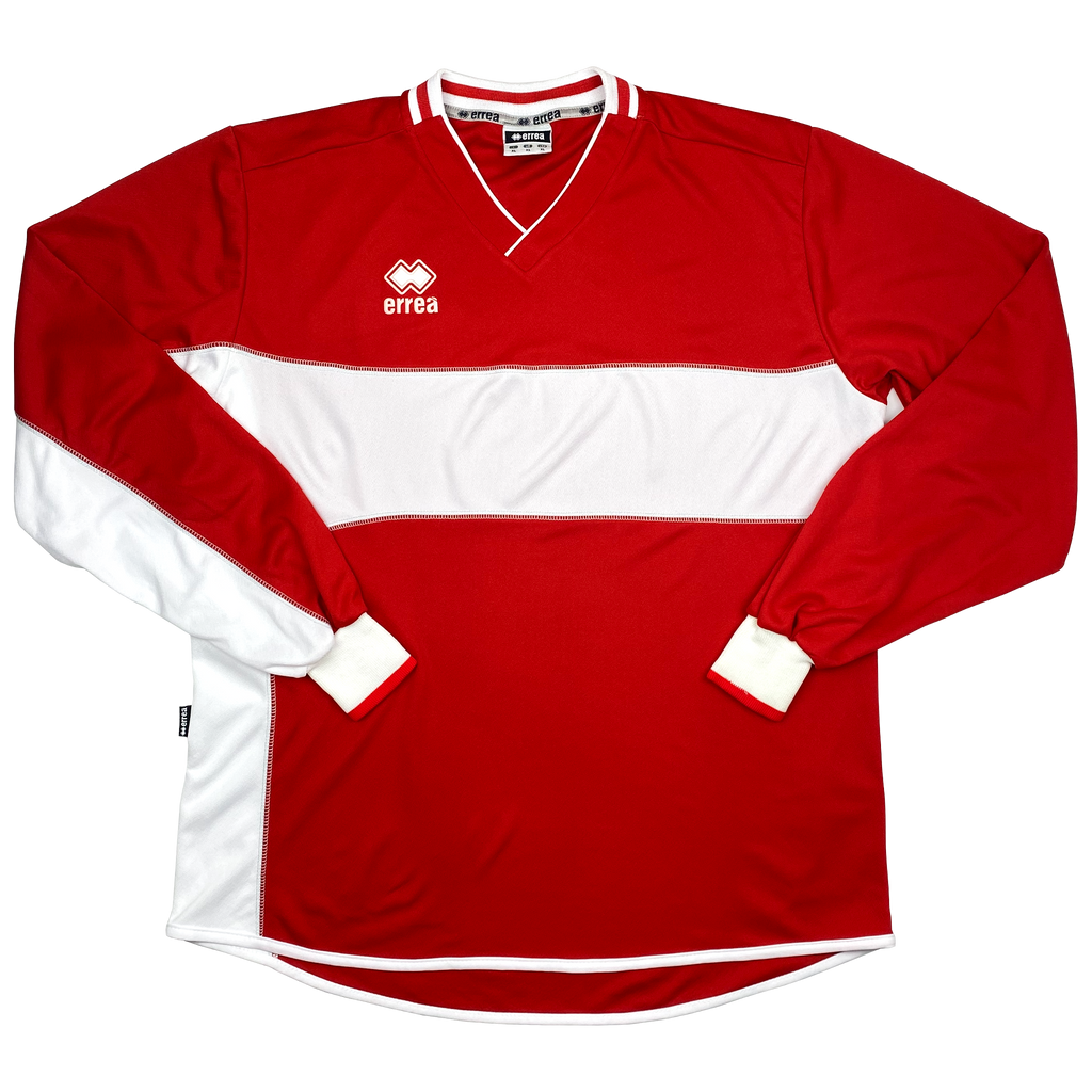 Erreà Red and White Long-Sleeve Template | Extra Large