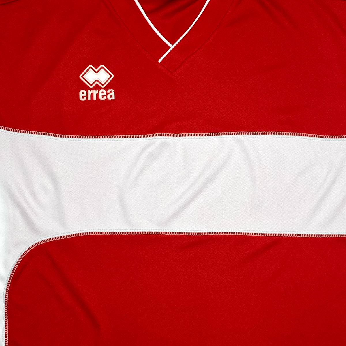Erreà Red and White Long-Sleeve Template | Extra Large