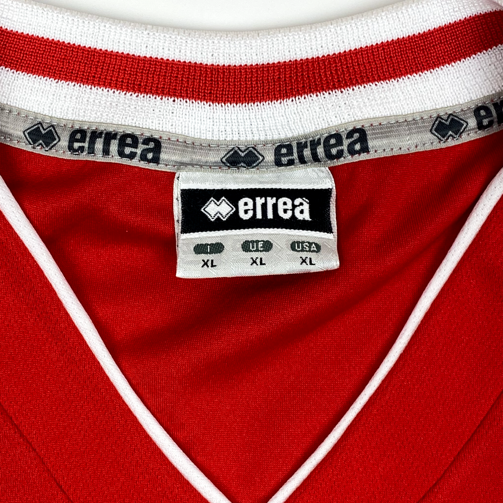 Erreà Red and White Long-Sleeve Template | Extra Large
