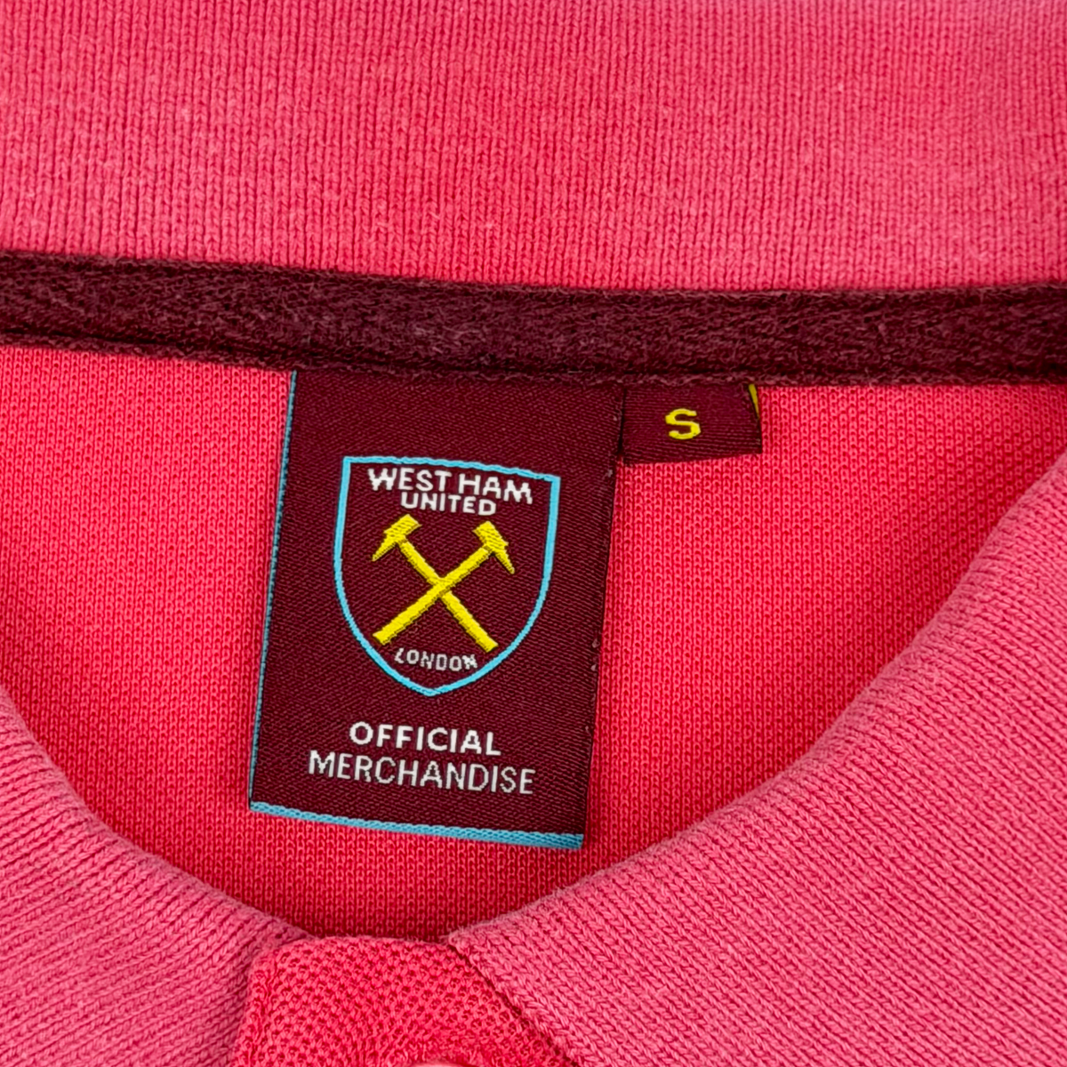 West Ham United Pink Polo Shirt | Small